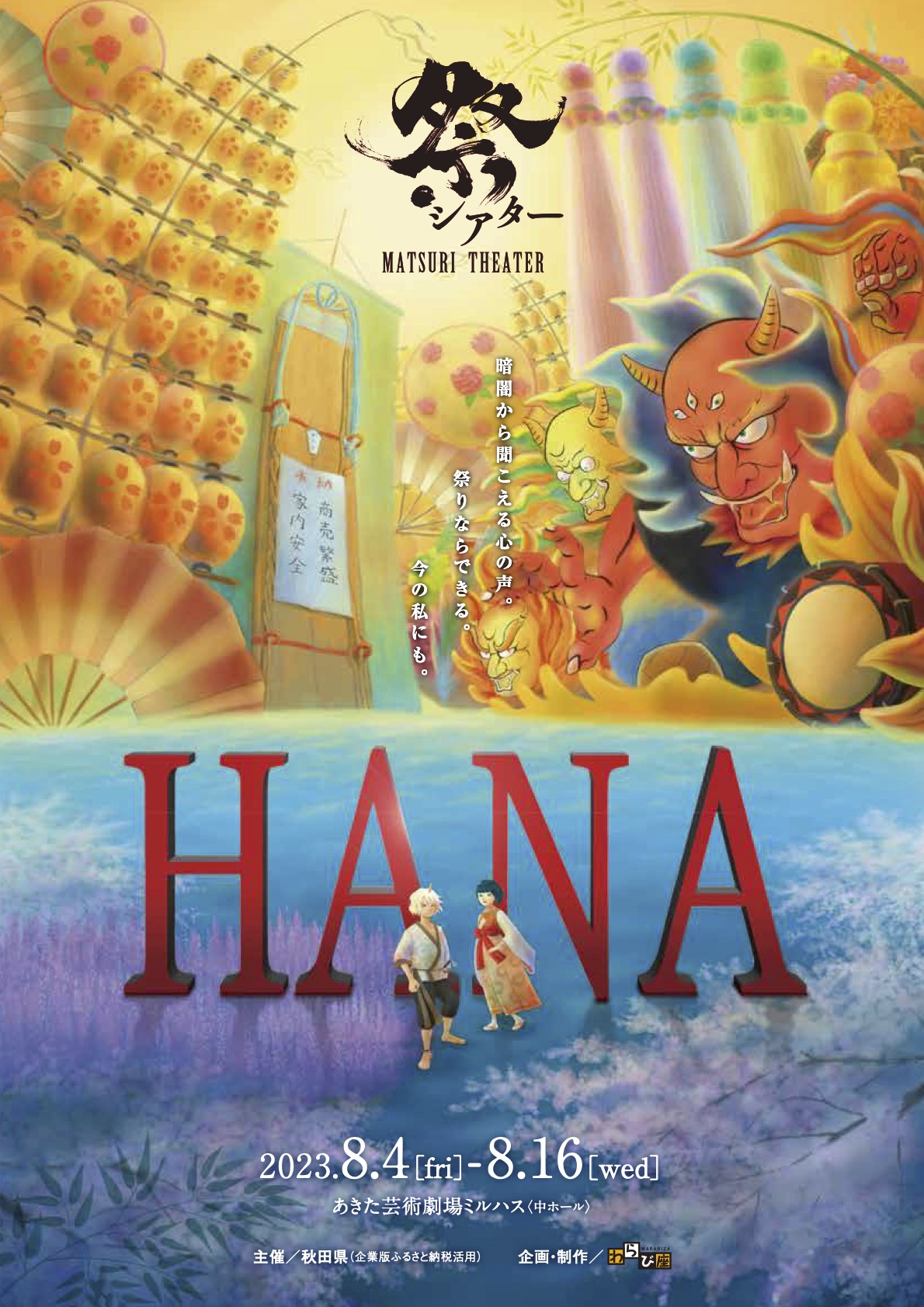 「祭シアター　HANA」のポスター